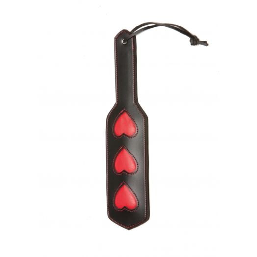 Cravache BDSM silicone en forme de coeur